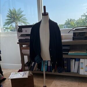 Vineyard Vines Black Jacket with Blue Accents